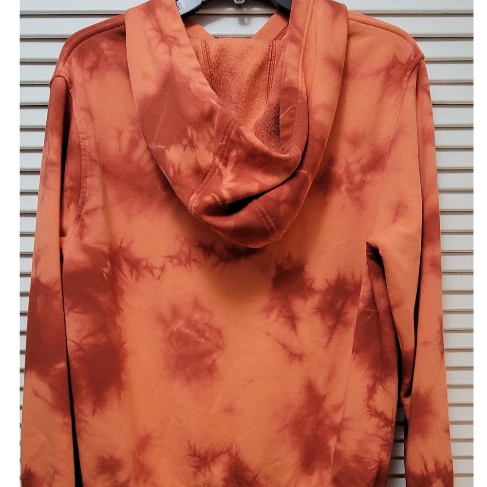 Tye dye Hoodie Nike Sportswear Club Fleece Orange Rust Mens XL
 FZ5493-643 - Picture 3 of 9